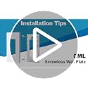 CML Decorator White Screwless Wall Plate 1-Gang Gloss Finish, 8-Pack