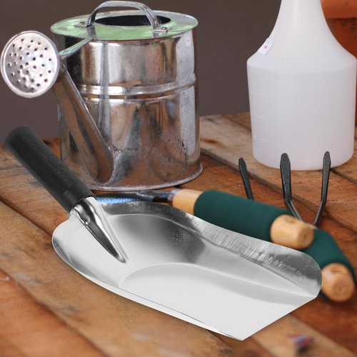 YARNOW Stainless Steel Garden Shovel, Multi-Functional Hand Trowel for Digging, Transplanting, and Fertilizing, 11 X 4.3 Inch, Ergonomic Handle, Lightweight and Portable for Gardening