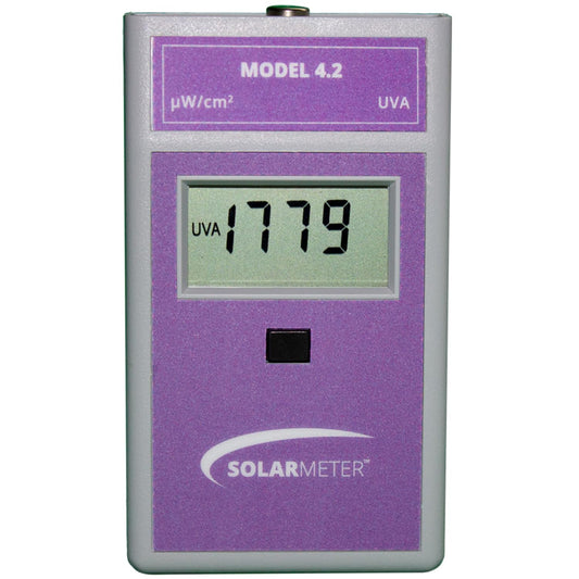 Solarmeter Model 4.2 Sensitive UVA Meter, Digital UVA Radiometer, Portable UV Meter for UV Lamp Testing & More, Effective UVA Light Meter, Measures 320-400 nm, from 0-1999 µW/cm² UVA