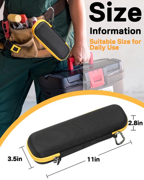 RAIACE Hard Carrying Case for Fluke T5-1000/T5-600 Electrical Voltage, Continuity and Current Tester - Black