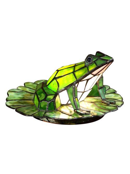 Dale Tiffany TA101231 Tiffany Frog Lily Pad Accent Lamp