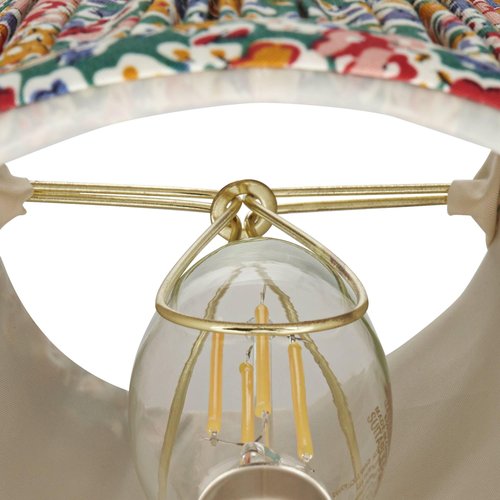 Springcrest Nelle Multi-Color Floral Pleated Shade 3.5x6x5 (Clip-On) - Springcrest