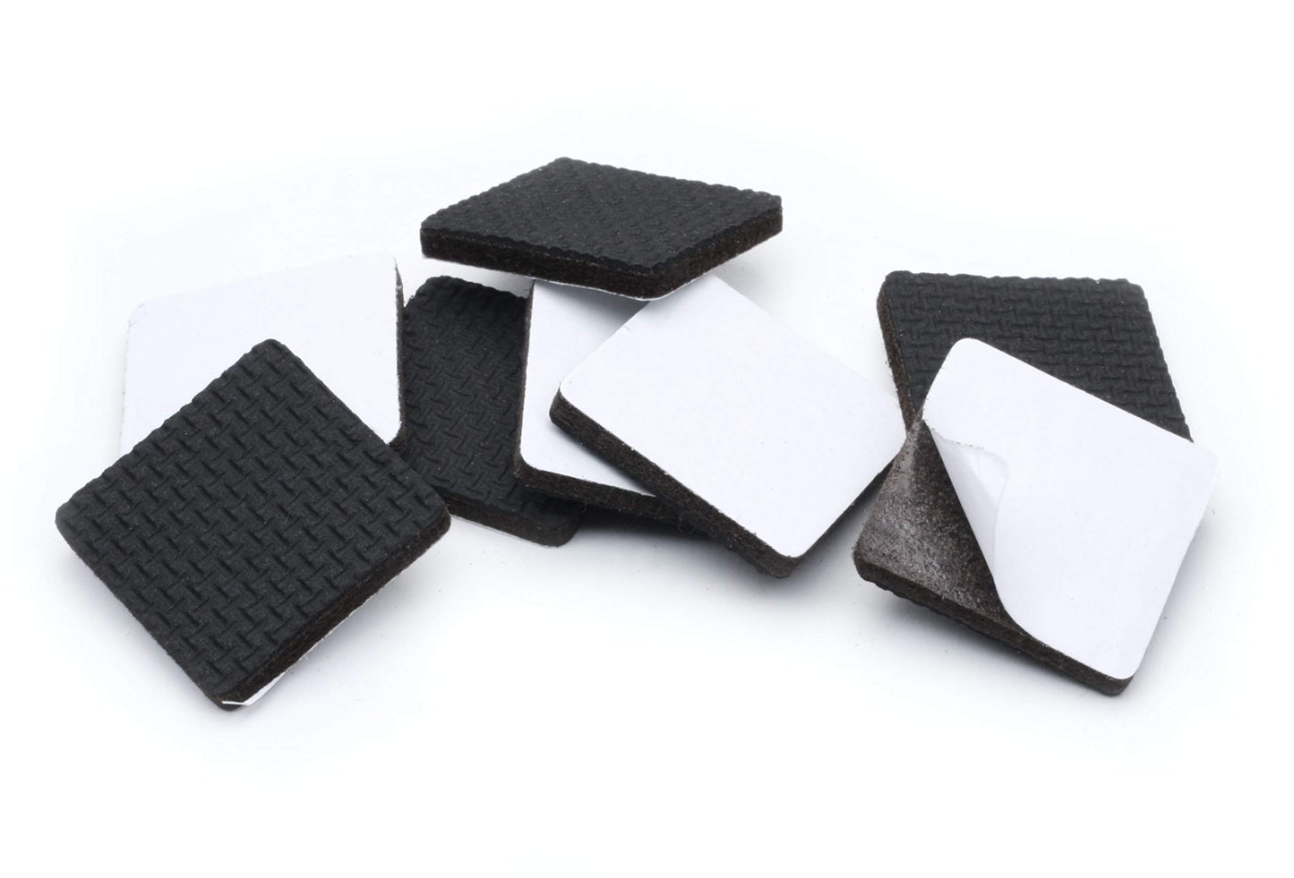Slipstick GorillaPads CB150 Non Slip Furniture Pads/Rubber Grips (Set of 8) Self Adhesive Furniture Feet Floor Protectors, 1-1/2 inch Square, Black