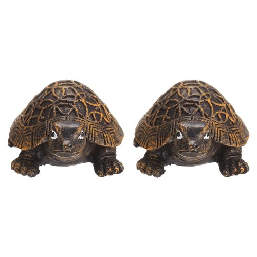 uxcell 2 Pcs Ceramic Toilet Bolt Covers, Turtle Toilet Bolt Cap Decorative for Bottom of Toilet, Fun Cute Turtle Resin Toilet Screw Cover Caps for Decor Bathroom, Light Brown