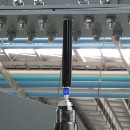 9/16"(14mm) Power Nut Driver 12'' Length, Nut Runner Hollow Socket with 1/4" Hex Shank and 360° Rotatable 1/4" Hex Shank, Fit Long Bolts and Ductwork