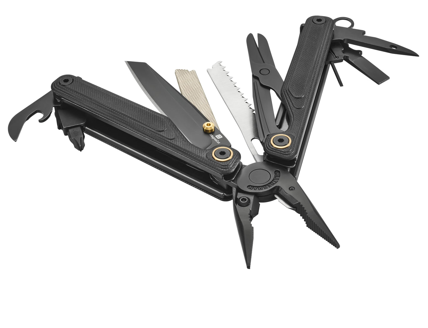 LEATHERMAN, Wave Alpha – 16-in-1 Multi-Tool with MagnaCut® Blade, G10 Handles & Full-Size Scissors, Obsidian