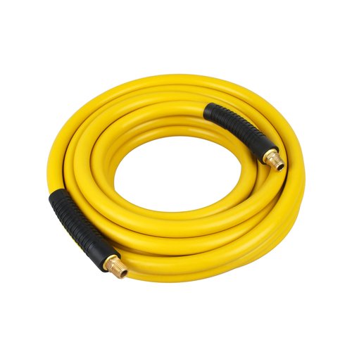 DXCM012-0200 3/8"x25 ft Rubber Hose for DEWALT Air Compressor, Yellow