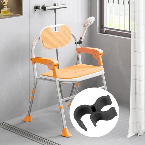 2 Pcs Shower Head Holder for Shower Chair, Shower Bath Chair Tub Transfer Bench Shower Stool, Shower Aids Accessories for Elderly Disabled