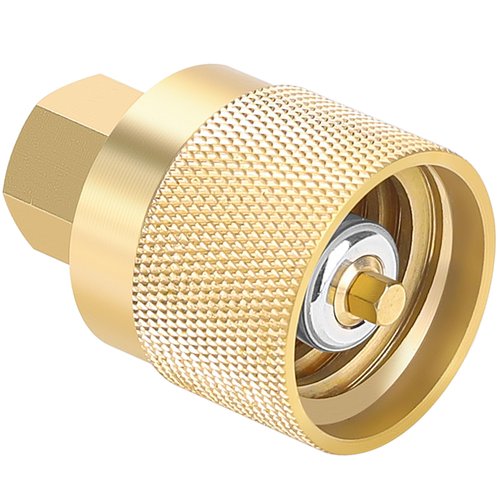 Hromee Forklift Propane Tank Connector RE7141F, Female Quick Install Forklift Fitting Adapter