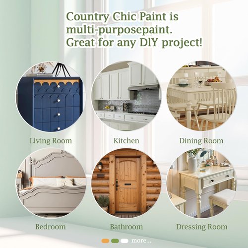 Furniture Paint Wood Paint for Cabinet Door All-In-One Refinishing Chalk Paint Table Dressers Coutertop(Liquorice Black)