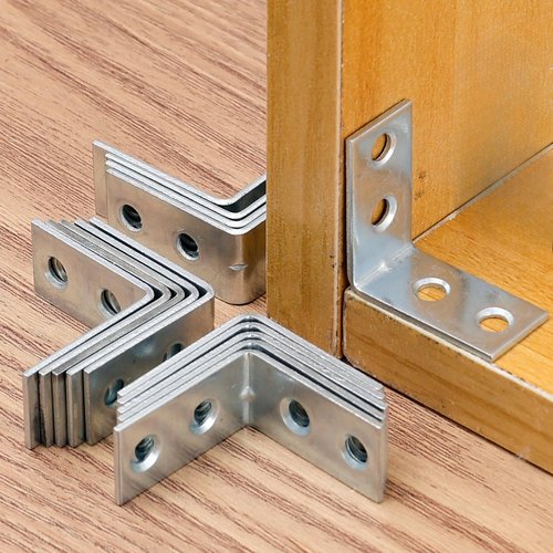 10PCS Right Angle Corner Brackets Furniture Cabinet Iron Joint Fastener Table Chair Corner Connector Hardware Supports Brace 3*3*1.5cm