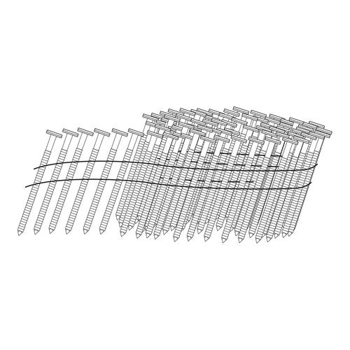 Freeman SNRSG92-25WC 15 Degree 2-1/2" Wire Collated Galvanized Ring Shank Coil Siding Nails (3600 count)