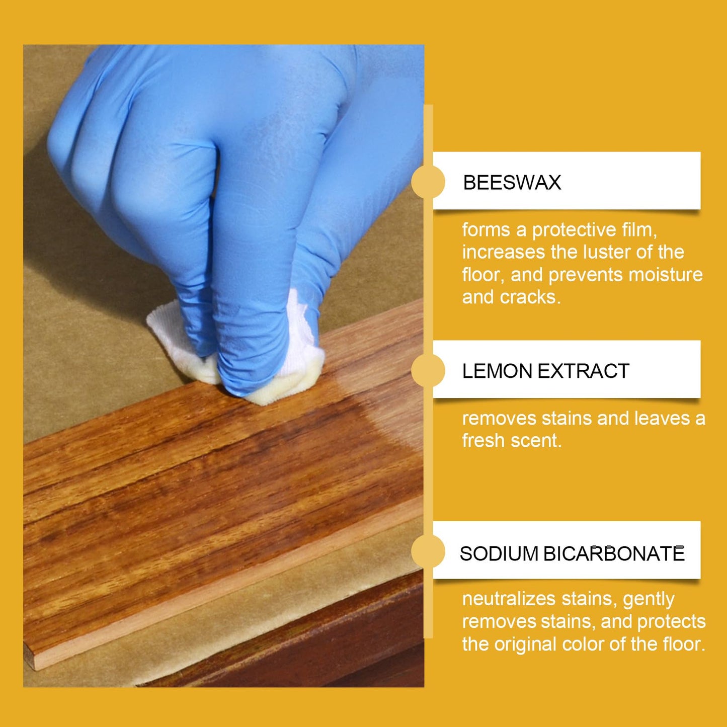 JAKEHOE Beeswax Wood Polish, Natural Beeswax Spray for Dull Furniture Care, Cleans, Polishes, Protects, Non-Greasy Wood Cleaner for Furniture, Floors (2PCS*120ML)