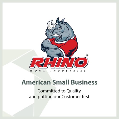 Rhino Wood Industries - 1/4" x 1" - 100 Pack Wooden Dowel Pins - Kiln Dried, Fluted, and Beveled (1/4" x 1", 100pk)