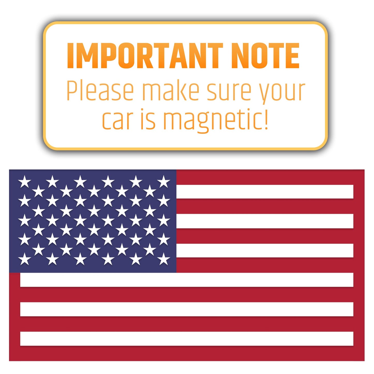 Premium American Flag Magnets for Trucks and Cars (3 Pack) + Bonus Reverse Design | Magnetic US Flags Cut-Out | Powerful Magnet - Will Never Fall Off Your Vehicle | Red & Blue | Not for Aluminum Cars