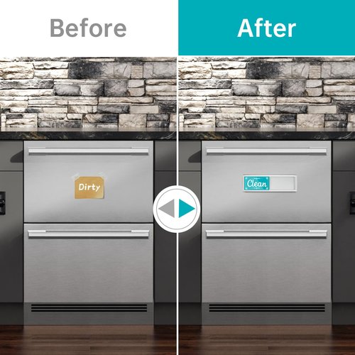 Dirty Clean Dishwasher Magnet, Green&Blue Dishwasher Magnet Clean Dirty Sign Refrigerator for Kitchen Organization and Storage Necessities