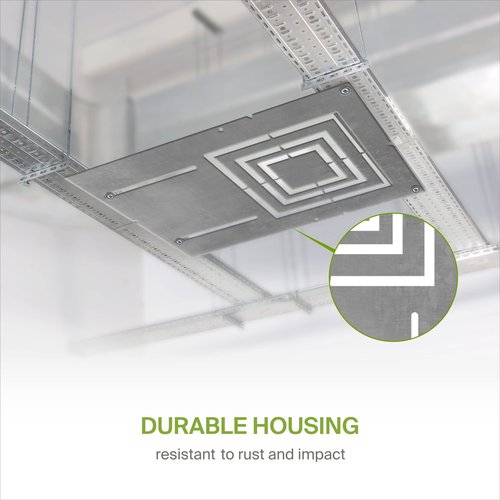 ASD New Construction Mounting Plate with Asymmetric Square Hole - 3-4-6" Flat Steel Rough-in Bracket, LED Recessed Lighting Housing, 24 Pack