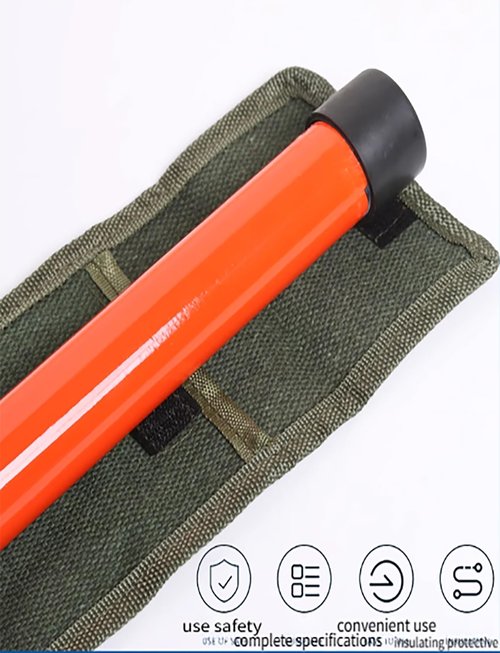 Electrician Height Measuring Rod Telescopic for Power Line and Telecom Tower Measurement，High-Voltage Measuring Rods with Portable Bag(Red,1200cm/39.4ft)