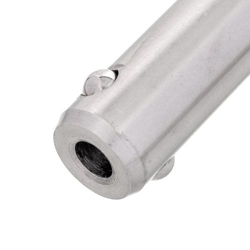 HALLMERS 15mm Pin Diameter 80mm Usable Length Quick Release Ball Head Pin Lock with 260mm Retaining Wire Cable - Stainless Steel - Self Locking Fasten Security Bolt Accessory Push Pull Fastening Tool
