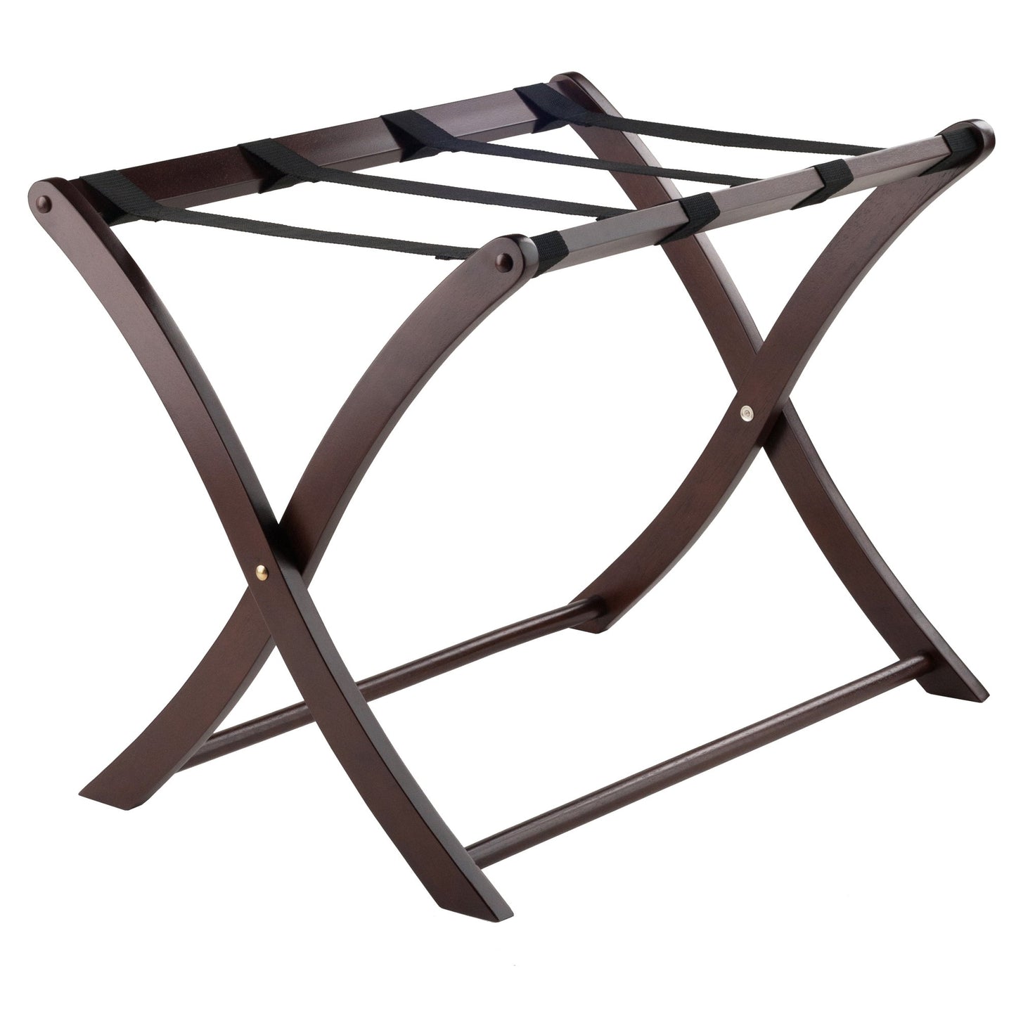 Winsome Scarlett Luggage Rack, for Guest Room, No Assembly, Cappuccino