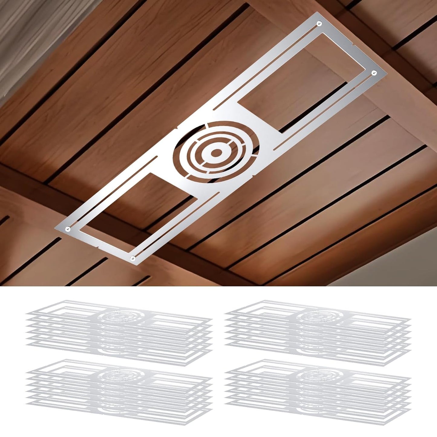 24 Pack New Construction Mounting Plate for 3/4/6 inch LED Downlight,Slim Steel LED Recessed Galvanized Steel Recessed LED Light Plate