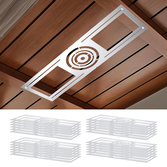 24 Pack New Construction Mounting Plate for 3/4/6 inch LED Downlight,Slim Steel LED Recessed Galvanized Steel Recessed LED Light Plate
