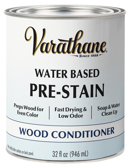 Varathane 381123 Water Based Pre-Stain Wood Conditioner, Quart