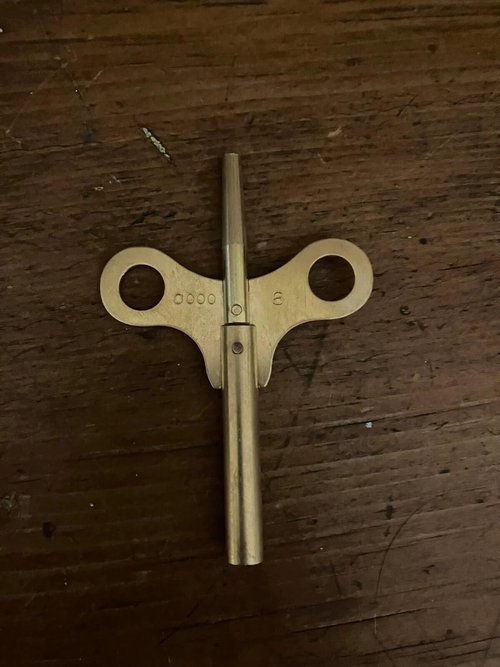 Seth Thomas Sonora Chime/Adamantine Replacement Double Ended Clock Key 6/0000