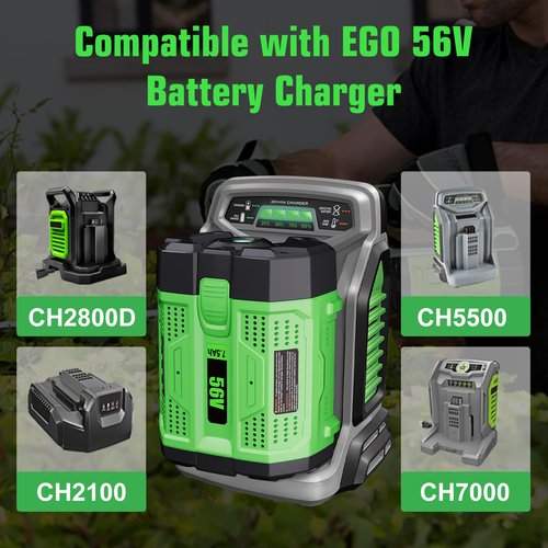 56V 7.5Ah Replacement Battery Compatible with EGO 56V Battery Compatible with EGO 56 Volt 7500mAh BA2800 BA4200 CS1604 CS1804 CS1403 HT2400 LB6504 LB5804 LB6500 LB4800 Power Tool (7500mAh)