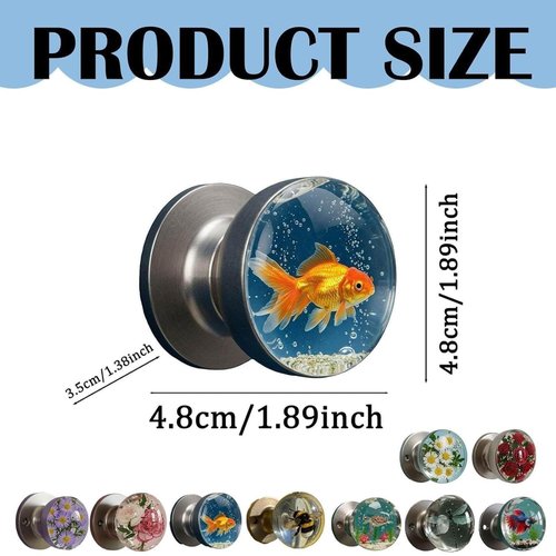 Cumuul/Ribili/Vianys/Solymall NatureNest Crystal Knob, Cumuul/Ribili/Vianys/Solymall Nature Nest Crystal Knob,Unique Decorative Door Handle, Artistic Unique Knobs for Modern/Classic Bedrooms (E)