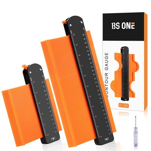 BS ONE Contour Gauge, 10" and 5" Contour Duplicator with Lock, Christmas Gifts for Men, Outline Measuring Profile Gauges for Trim, Molding, Precise Irregular Shape Duplicator