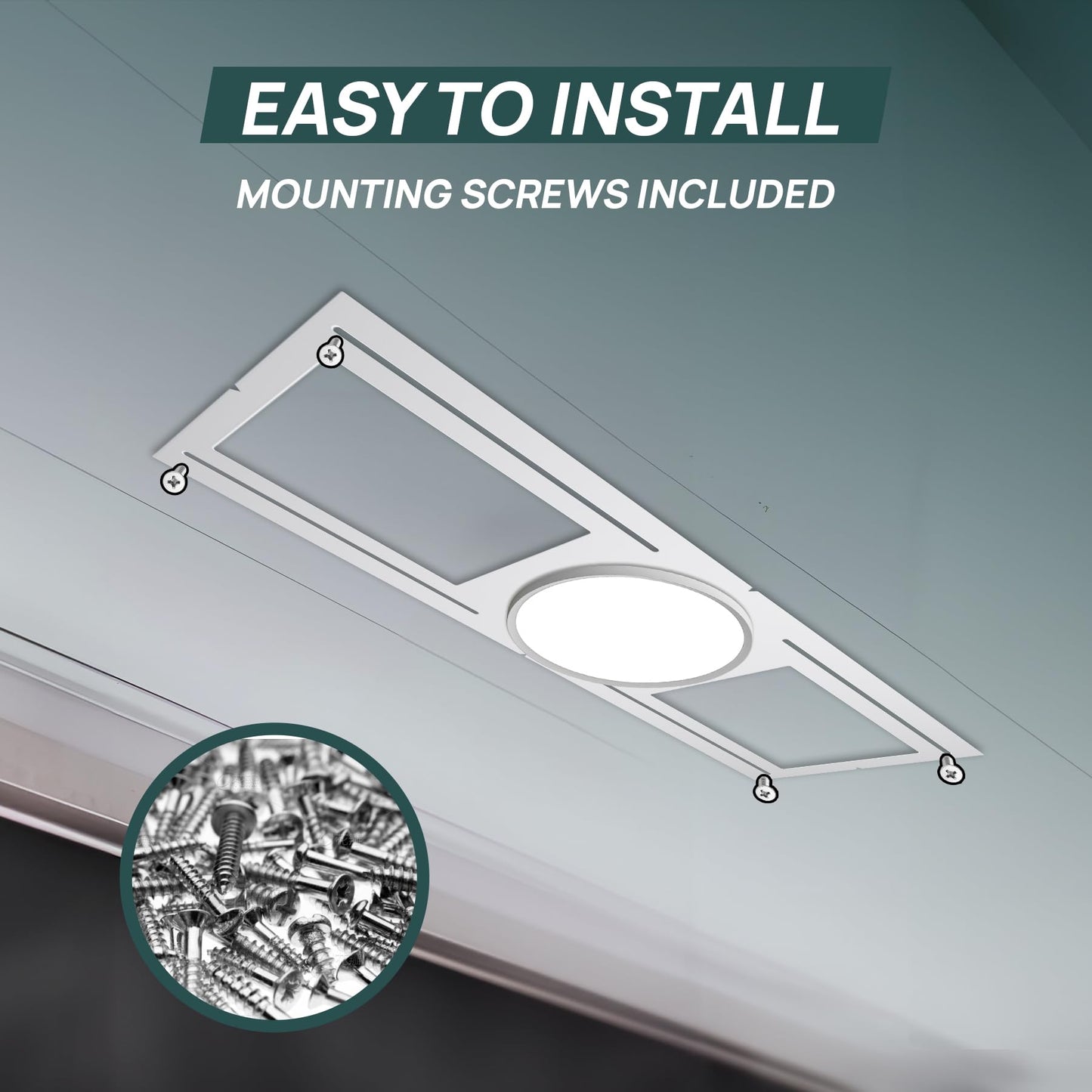 24 Pack New Construction Mounting Plate for 3/4/6 inch LED Downlight,Slim Steel LED Recessed Galvanized Steel Recessed LED Light Plate