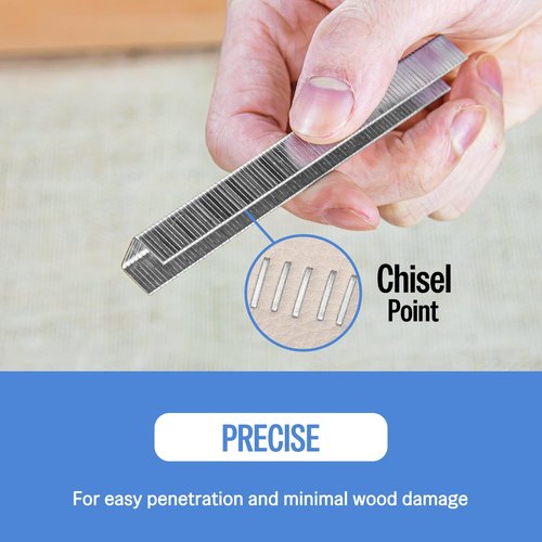 meite 20 Gauge Galvanized Upholstery Staples, 1/2-Inch (12.3 mm) Crown with 1/4-Inch Length, Heavy Duty for Construction, Furniture, Crafts & DIY Projects (1 Box)