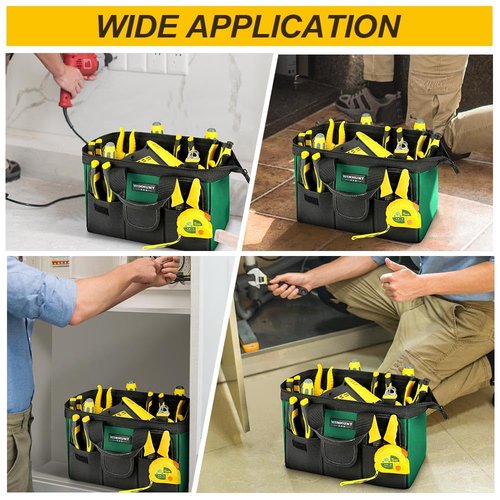 WINHUNT Tool Bag, Green, 31 cm/12 Inches, Made of 1680D Polyester, Ideal for DIY and Craftsmen (12 Inches)