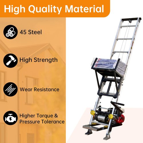 90040 Carriage Wheel Kit Complete Ladder Hoist Replacement Parts for TranzSporter TP250 and TP400 Ladder Hoist Roofing/Shingle/Material (4 Pack)