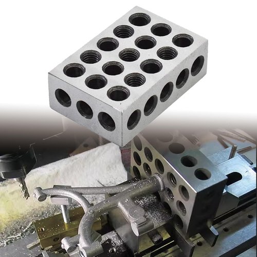 1 Matched Pair 1-2-3 Inch Ultra Precision Steel Parallel Blocks with 23 Holes 0.0002 Machinist Milling
