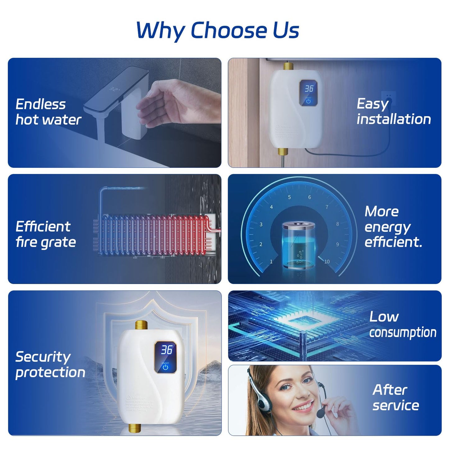 Tankless Water Heater Electric 110V, 3000W Instant Electric Water Heater, Under Sink Water Heater with Digital Display, On Demand Hot Water heater Electric for Kitchen Bathroom Washin
