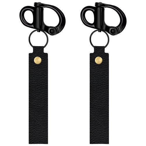 Scba Mask Quick Release Clip with Leather Handle, Firefighter Accessories Tools for Quick Release, Marine Grade 316 Stainless Steel Quick Release Clip Snap Shackle for Sailboat, Rigging (2PCS)