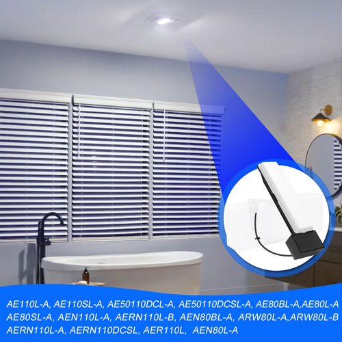 Soft Glow LED Light Module for Bathroom Fan - 25K Hrs Long-Lasting, Compatible with AE80L-A, AE80SL-A, AE80BL-A, AEN80BL-A, AE110L-A, AEN110L-A, AE110SL-A, AERN110L-B, AE50110DCL-A, OEM Part S99271607