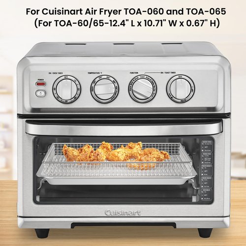 Stainless Steel Air Fryer Basket and Tray,Compatible with Cuisinart Airfryer TOA-060 and TOA-065