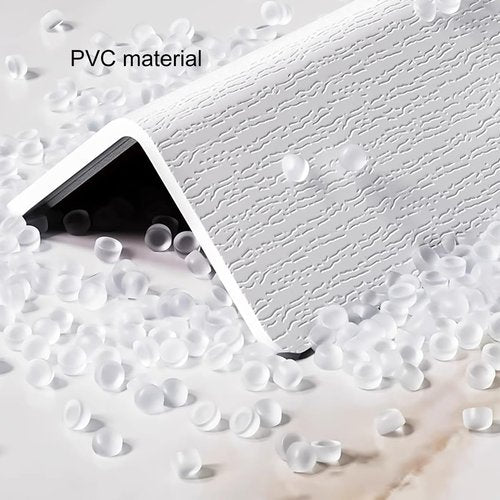 LSJINGS PVC Edge Protection Edge Trim, Indoor Self-Adhesive Corner Trim Strips, Corner Protector Strips to Decorate The Living Room Right Angle Edging(Wood White,4x100cm/1.6x39in)