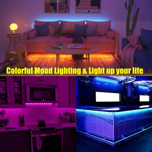 Tv Led Backlight, Maylit 8.2ft Led Strip Lights for 40-60in Tv, USB Powered Tv Lights kit with Remote, RGB Bias Lighting for Room Decor