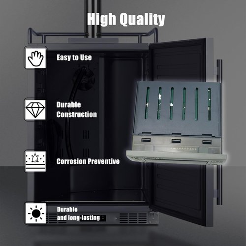 Temperature Controller XR06CX-4N1F1 Fit Commercial Refrigerators/Freezer 120V 50-60Hz Replace for Dixell Programmable Temperature Controller with Temperature Sensing Probe
