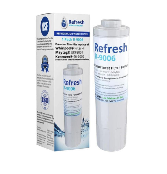 Refresh R-9006 Replacement Refrigerator Water Filter for UFK8001 / WF295 / WSM-2