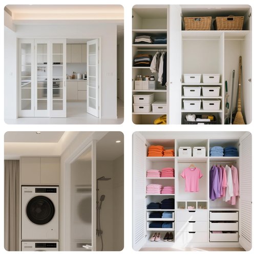BOXOB 6 Pcs Bi-Fold Door Top Roller Guide Wheel and Top Pivot, Spring Loaded Bifold Closet Door Hardware Kit for Folding Pocket Doors Barn Doors & Sliding Cabinet Repair Replacement