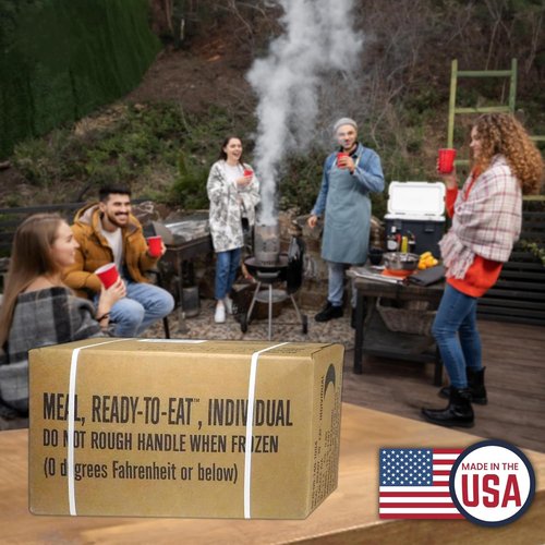 MRE Meals Ready to Eat – A & B Case Bundle (2 x 12 Packs) – 2025 Inspection or Better – Emergency Survival Food w/Flameless Heaters