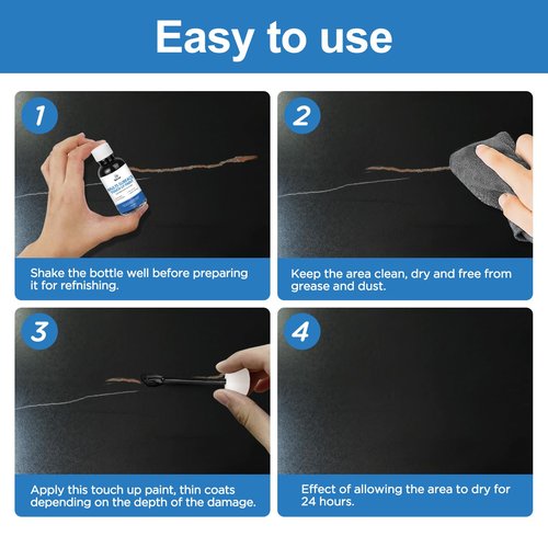 SENVEN Appliance Paint Appliance Touch Up Paint High-Gloss Black Surface Touch Up Paint Pen Scratch Repair for Appliances Refrigerator Metal Surfaces Dishwasher Dryer Microwave Washers