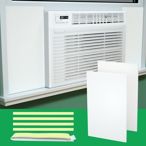 Window Air Conditioner Side Insulated Panel, WinterSummer Winter Heat and Draft Insulating,Insulation Foam Material,2 Pieces of 17 inches * 10 inches EVA