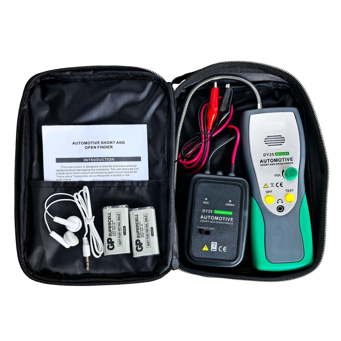 Vanlison Professional Automotive Circuit Tracer - 6-42V Short & Open Finder with Adjustable Probe | Car Wire Tracker for Short Circuit Detection, Broken Wires & Current Leaks | Electrical Diagnostic