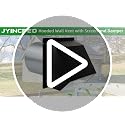 4 Inch White Hooded Exterior Dryer Vent Cover with Screen & Damper (Galvanized Steel) – Wall Mount